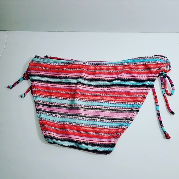 Athleta Bikini Bottom Multicolored Striped Montego - Picture 4 of 5